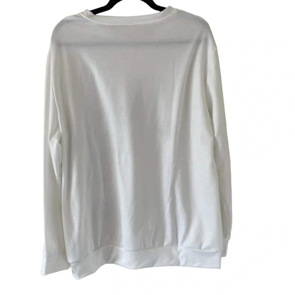 Bunny long sleeve tshirt white Size XL - Picture 2 of 5